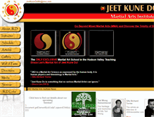 Tablet Screenshot of jkdmartialarts.com